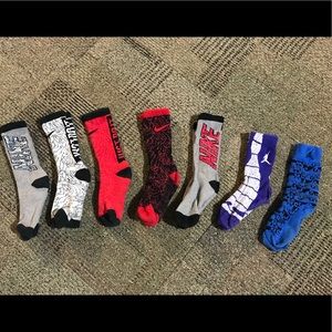 Youth boys socks - 7 pair - Nike & Jordon